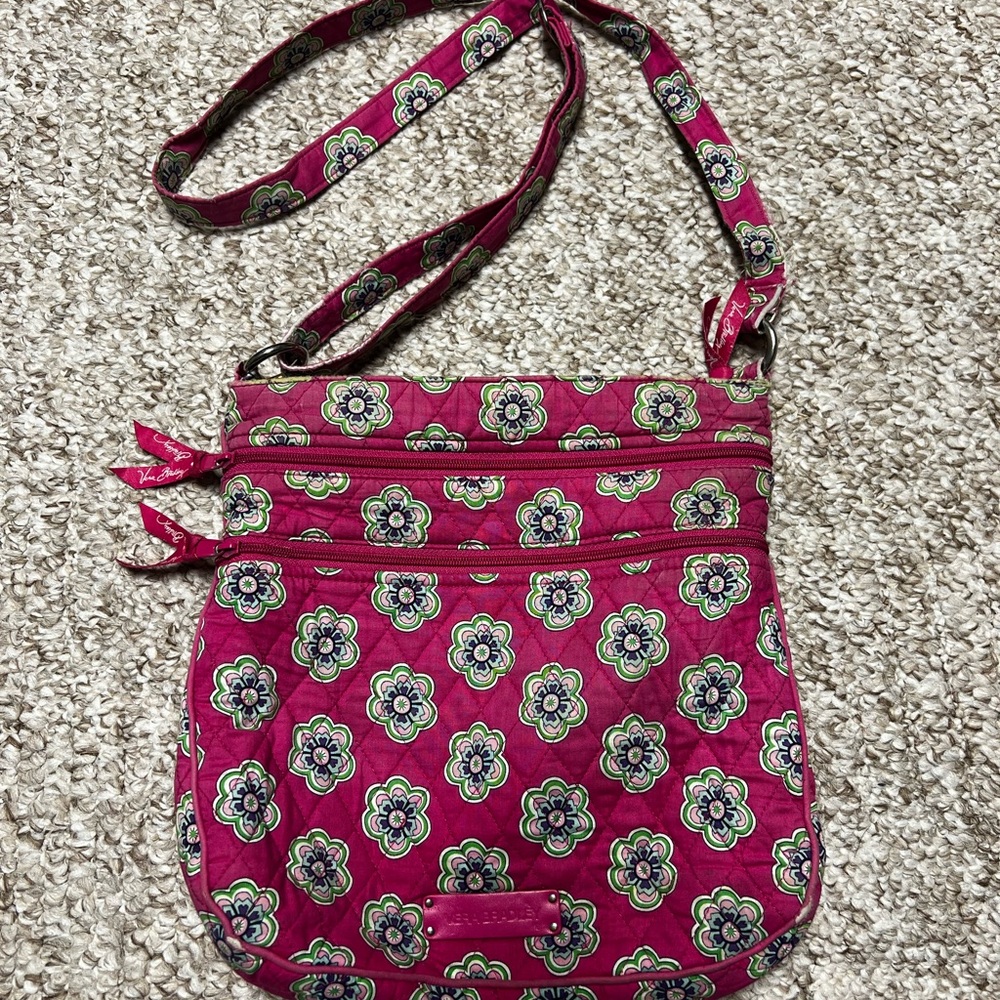 Vera Bradley Pink Swirls crossbody